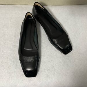 Aeyde Black Leather Flats